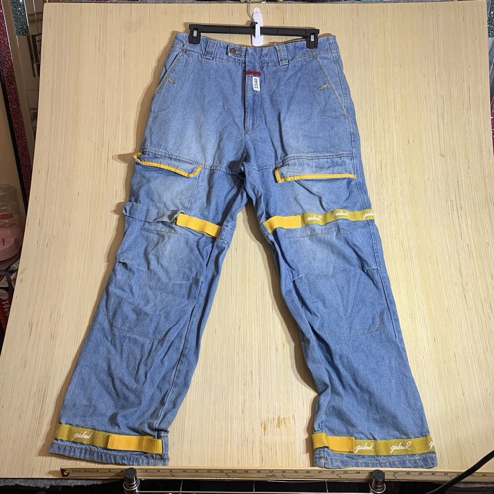 Vintage Girbaud  Shuttle Strap Denim Pants Adult 36 Blue Men's M+FG Hip Hop 90's